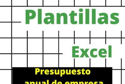 planilla Presupuesto anual de empresa en Excel