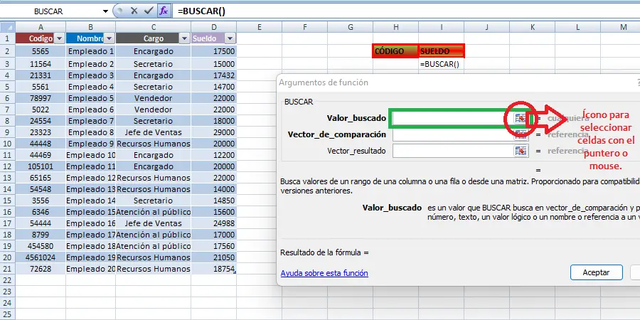 como hacer una base de datos en excel con buscador 